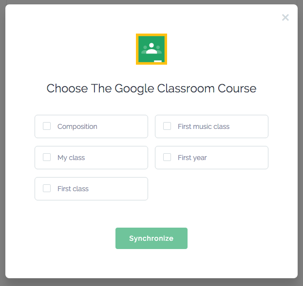 Google Classroom students list synchronization