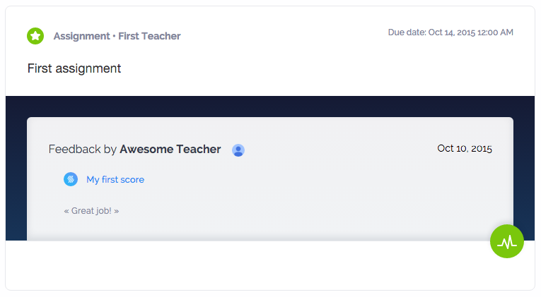 Assignment feedback