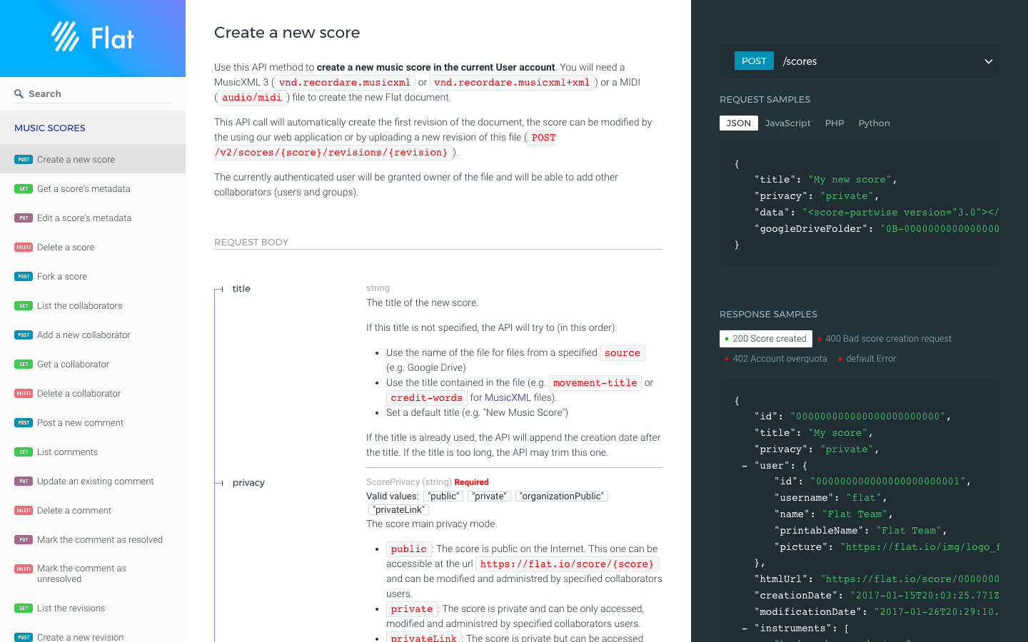 Flat Platform - Open API