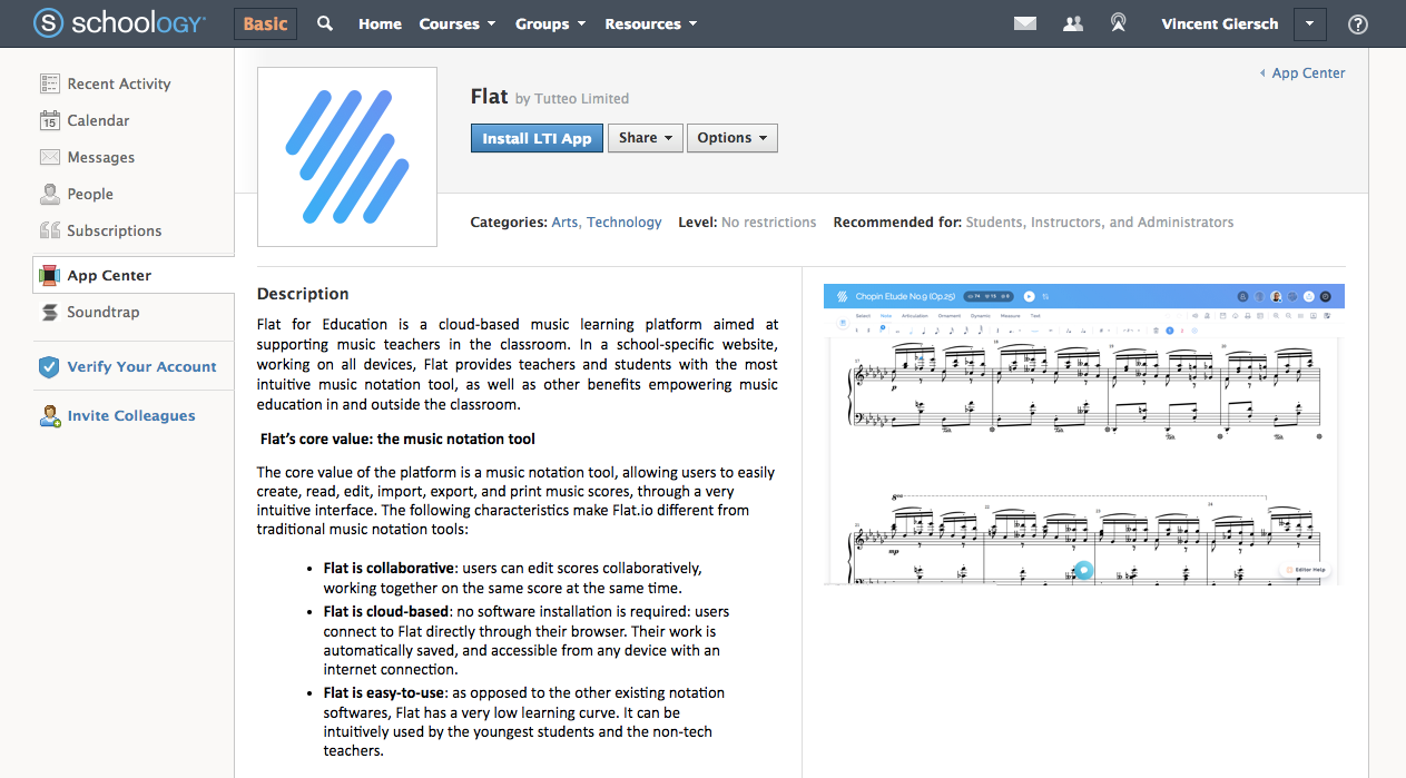 Flat for Schoology