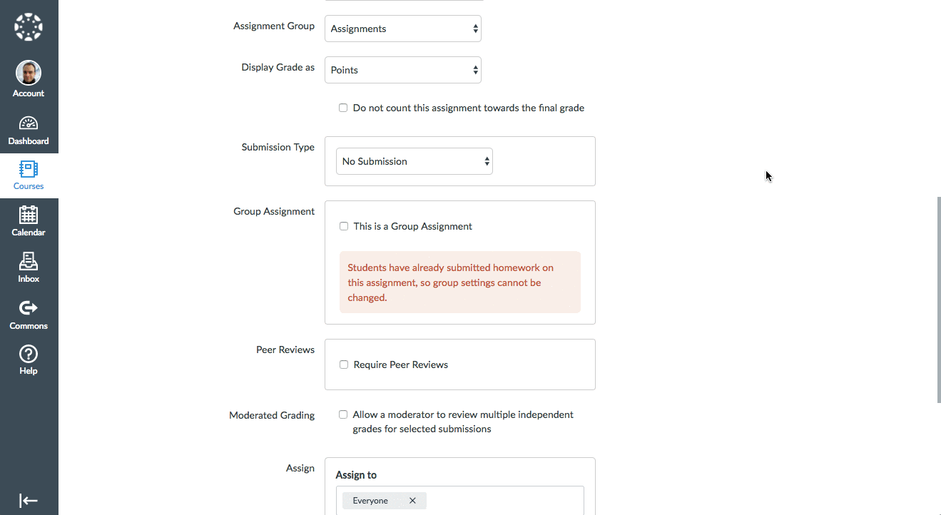 Assignment: External tool