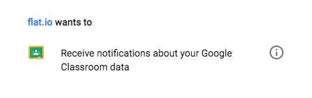 Google Classroom: Push permissions