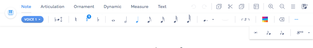 Responsive toolbar for small netbooks and tablets