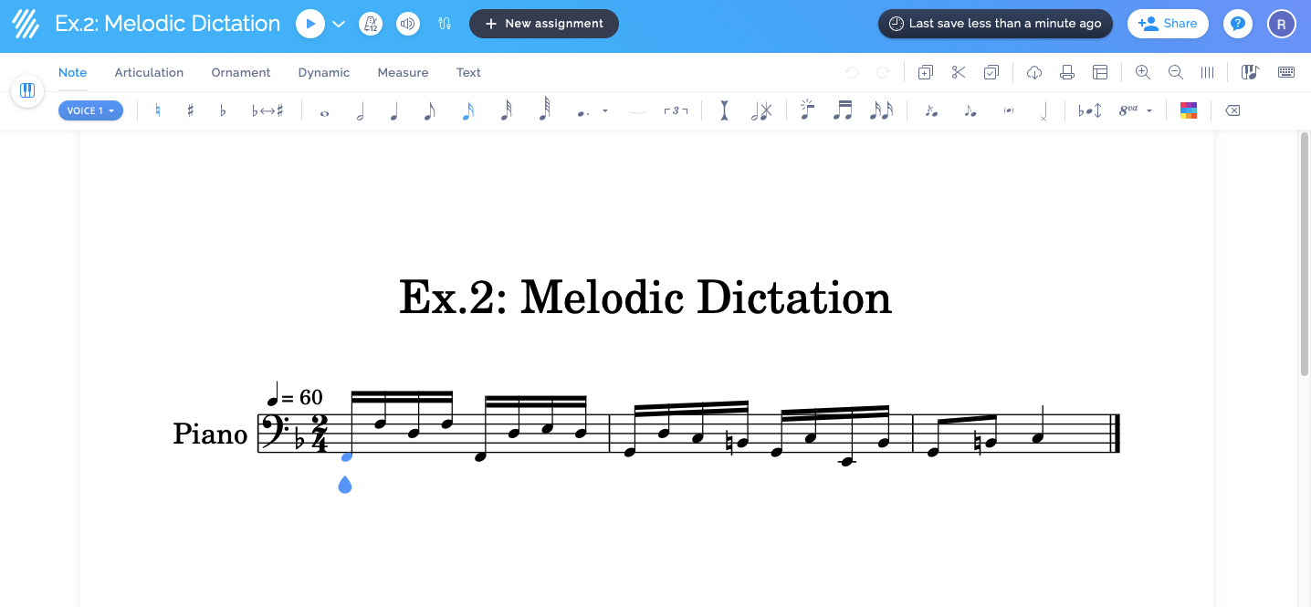 aural training melodic dictation