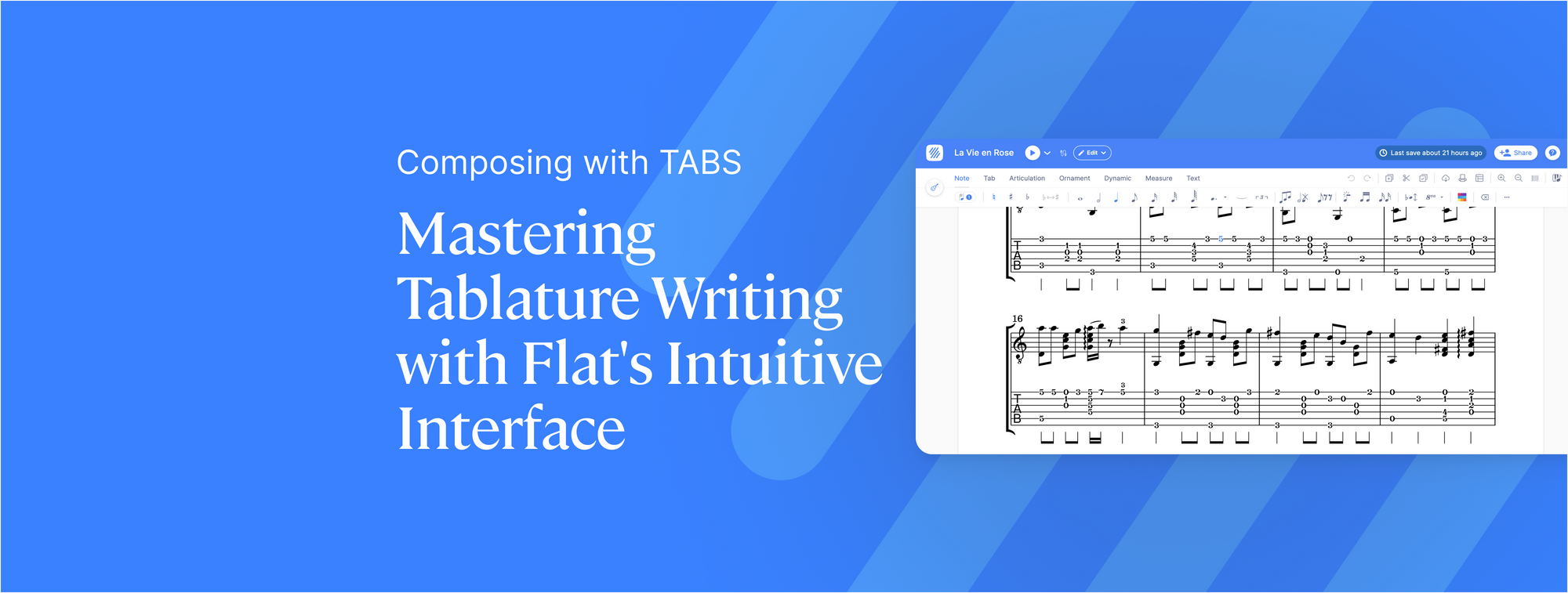 Mastering Tablature Writing with Flat's Intuitive Interface