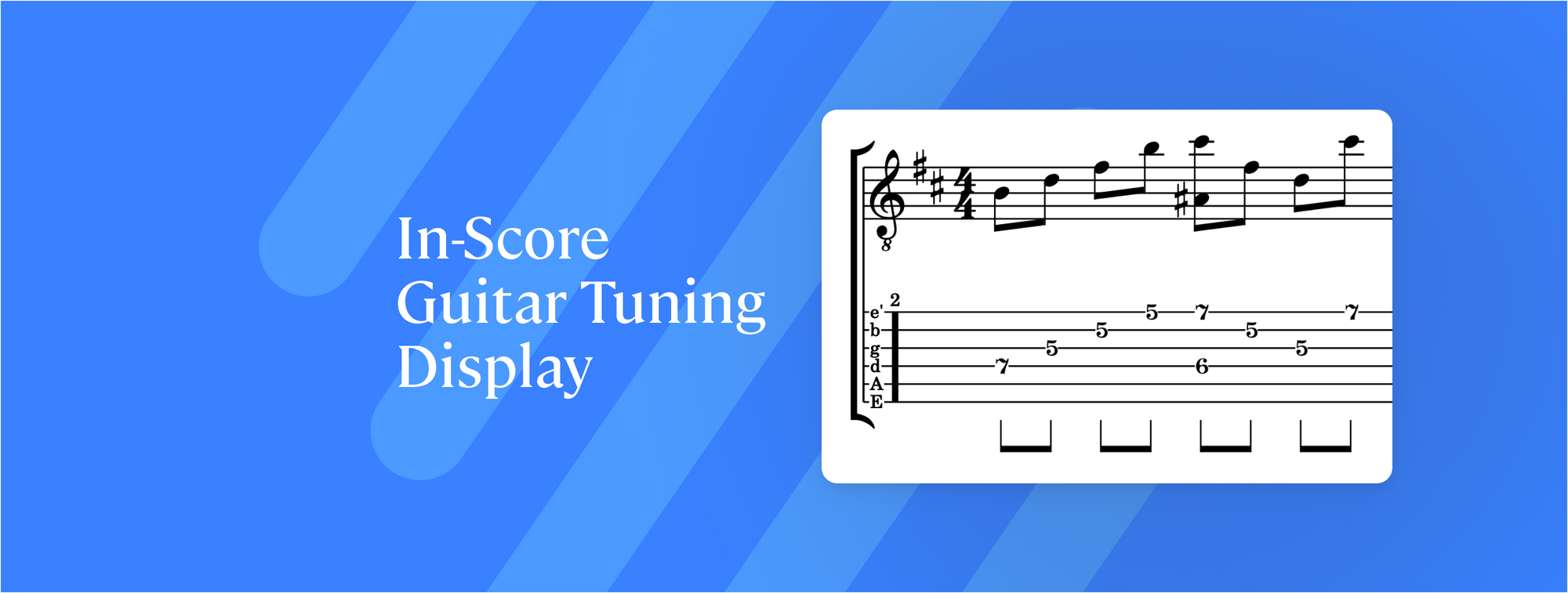 Efficiency Refined: Flat's Improved In-Score Guitar Tuning Display