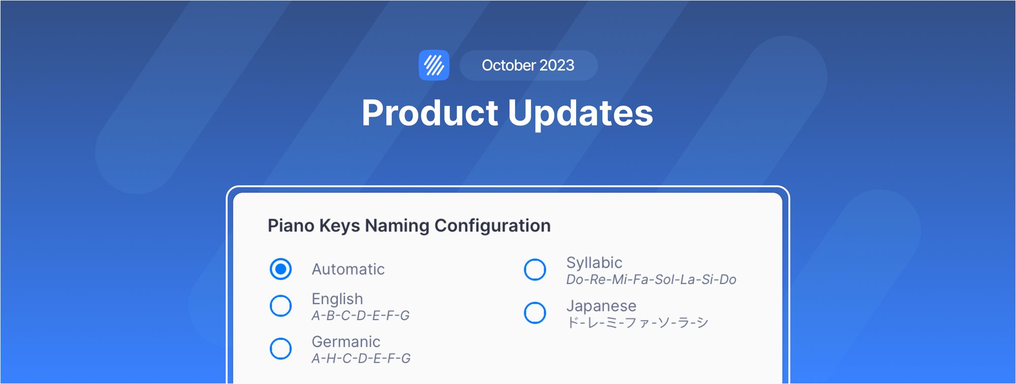 Flat updates, October 2023: Piano keys naming for mobile, Kodály notation, Delete comments, and more!