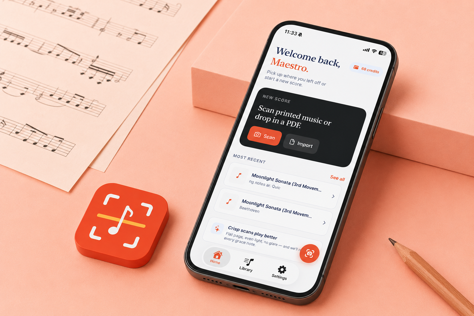 Turn your iPhone into a sheet music scanner: photo or PDF to editable score