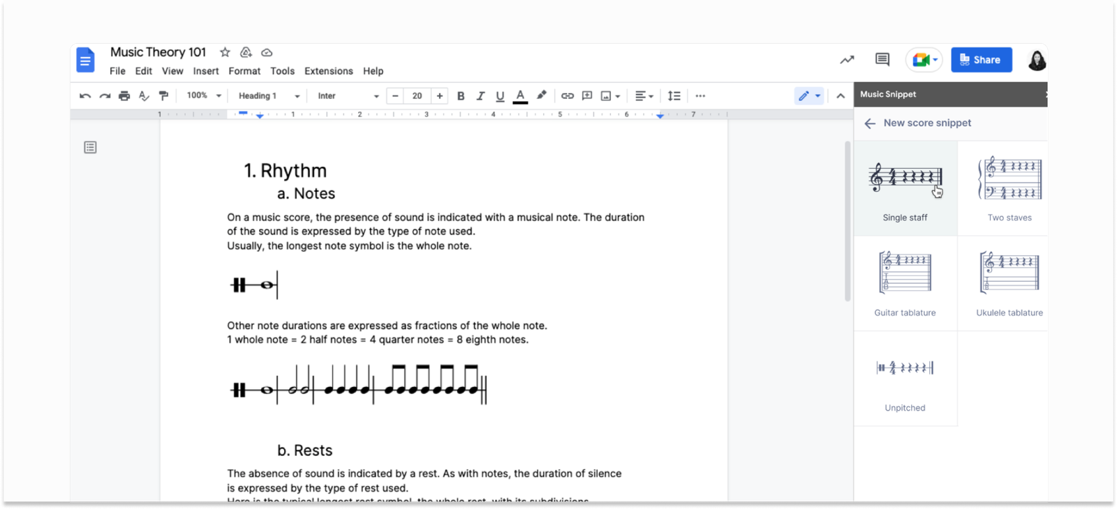 How to Create Scores Without Time Signatures Using Music Snippet + Flat ...