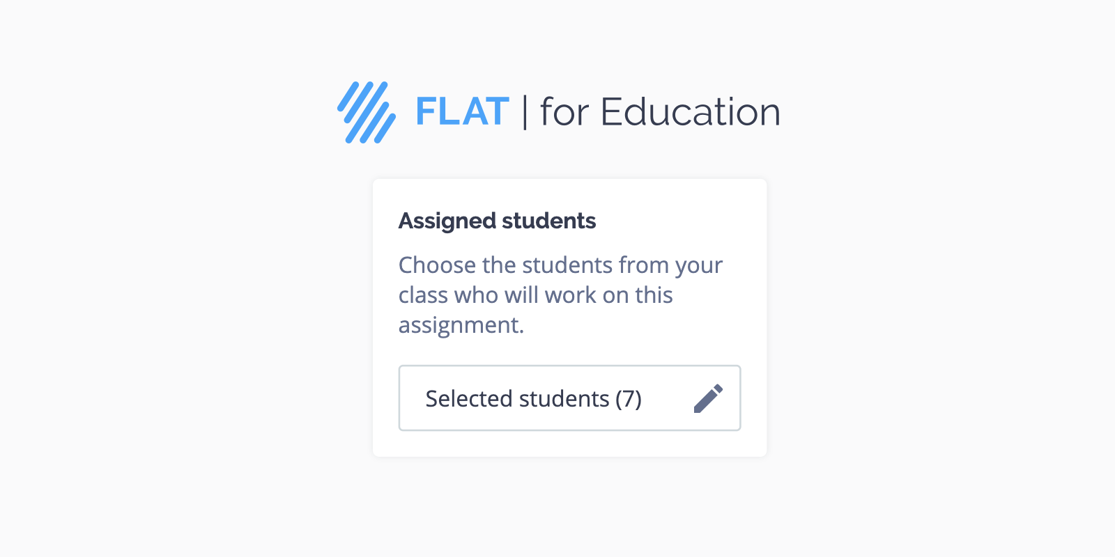 How to Assign Individual Students in Flat for Education