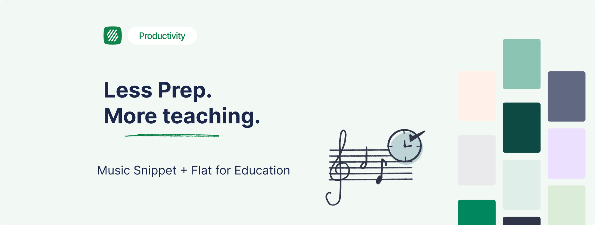 How Flat for Education and Music Snippet Help Music Teachers Save Time