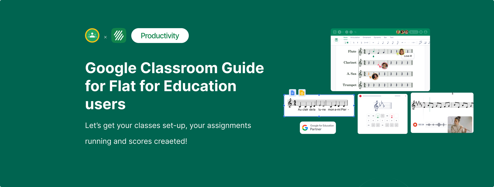 Flat for Education + Google Classroom: The Complete Guide for Music Teachers