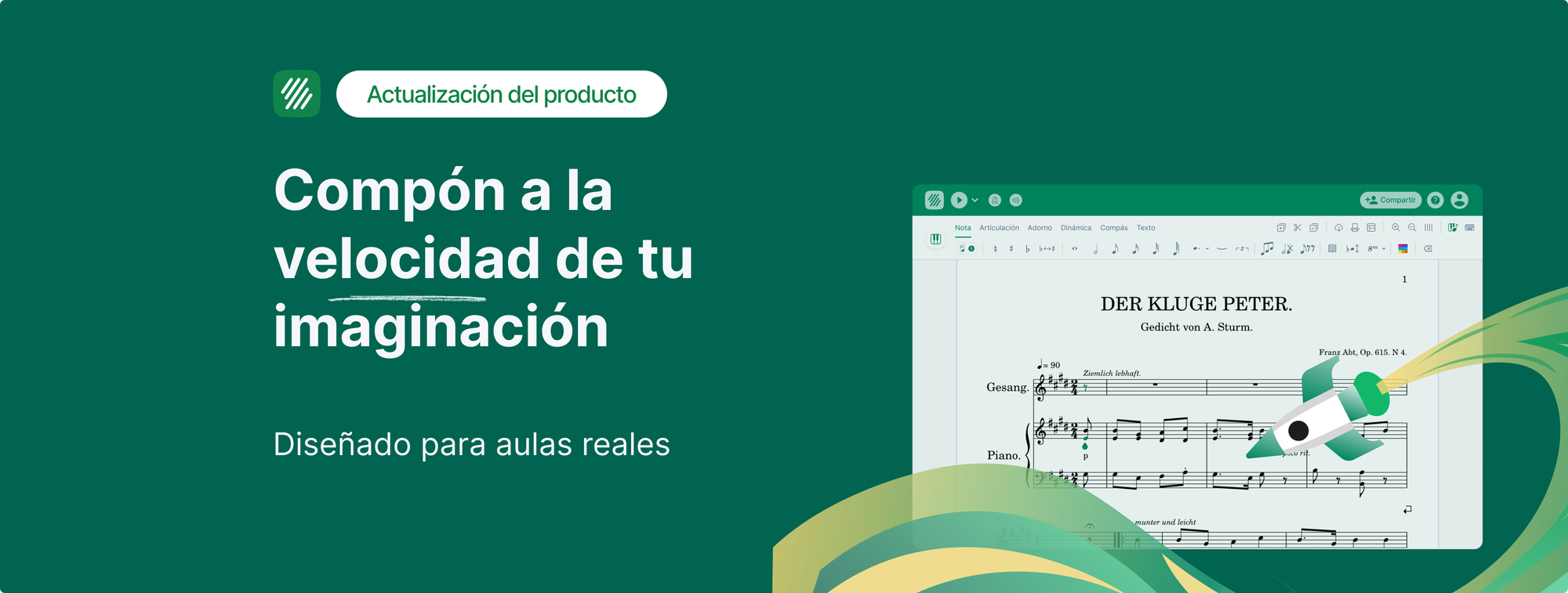 Flat for Education: una experiencia de notación musical más rápida y fluida para las aulas