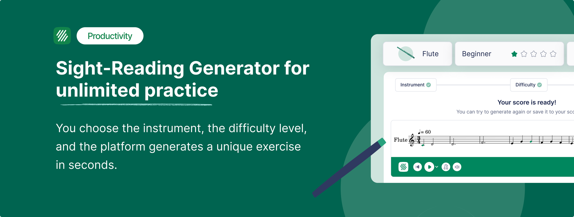 Sight-Reading Generator for Music Teachers — Now Built Into Flat for Education