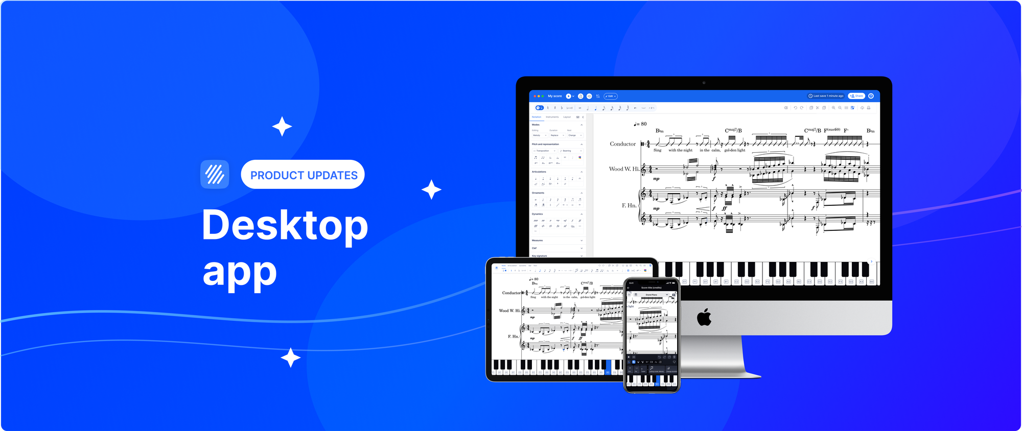 Your music, everywhere you are:  Flat Desktop for Mac and Windows