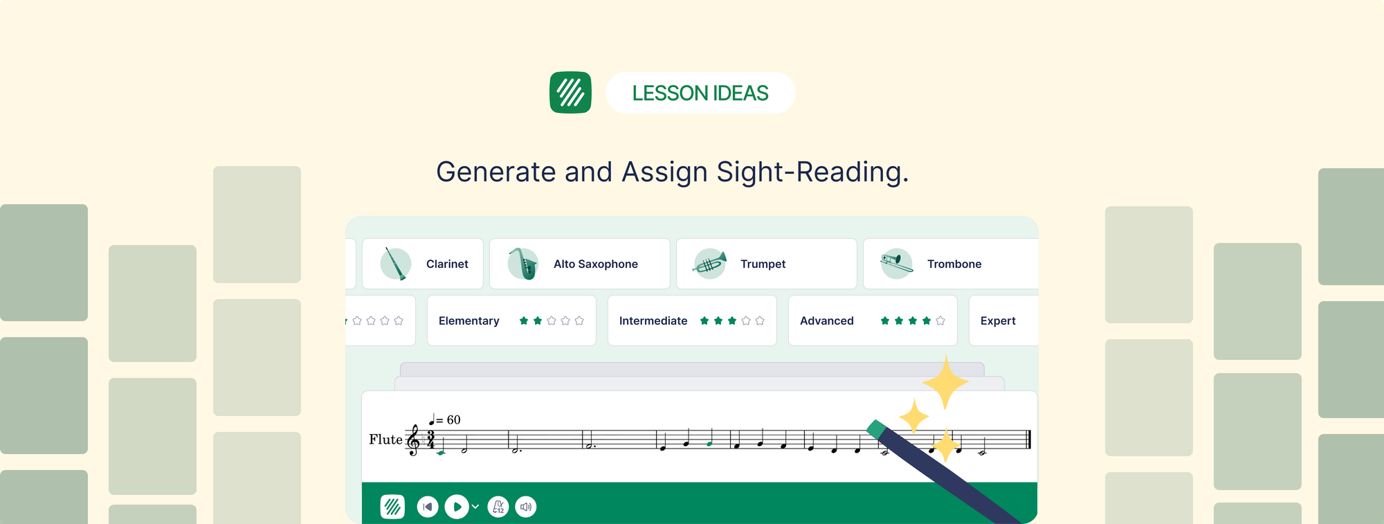 How to Generate and Assign Sight Reading Exercises in Flat for Education