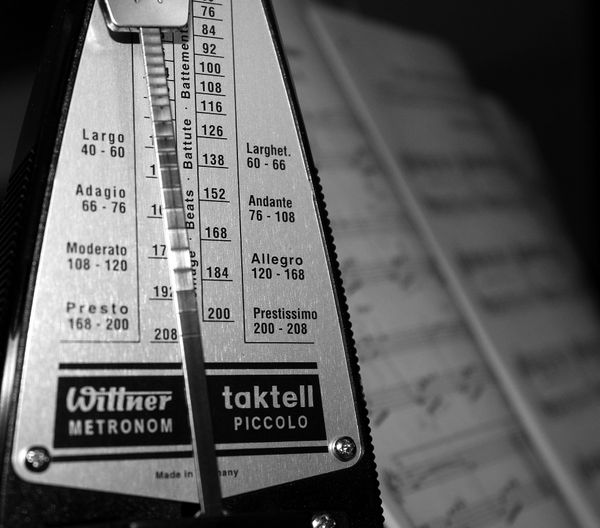 Keep the right tempo with your metronome