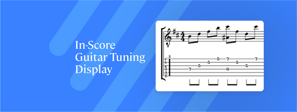 Efficiency Refined: Flat's Improved In-Score Guitar Tuning Display