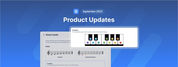 Flat updates, September 2023:   Tuning  displayed in the tabs, custom note colors, and more!
