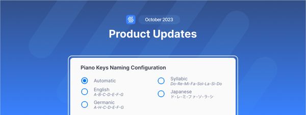 Flat updates, October 2023: Piano keys naming for mobile, Kodály notation, Delete comments, and more!