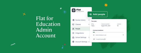 What is a Flat for Education admin account?