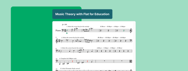 Teaching music theory with Flat for Education: strategies and tools for the classroom