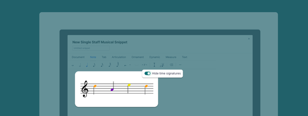 How to Create Scores Without Time Signatures Using Music Snippet + Flat for Education