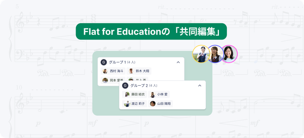 💡新機能💡「共同編集」課題の導入： Flat for Educationにおける協働作曲の新しい方法
