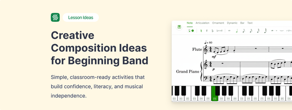 Composition assignment ideas for beginning band