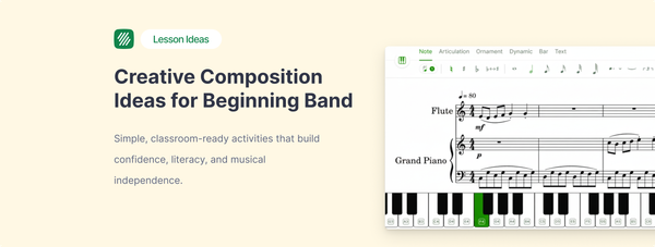 Composition assignment ideas for beginning band