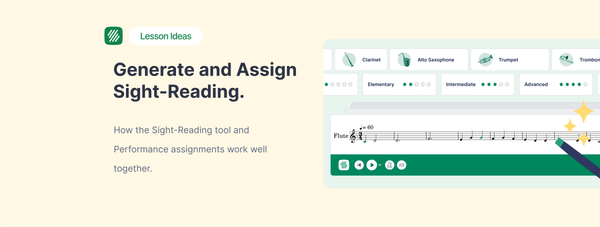 How to Generate and Assign Sight Reading Exercises in Flat for Education