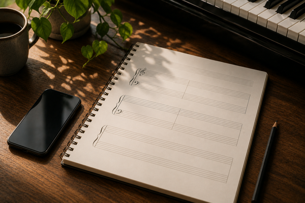 How to write piano sheet music on your phone (iPhone & Android)