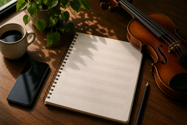 How to write violin sheet music on your phone (iPhone & Android)