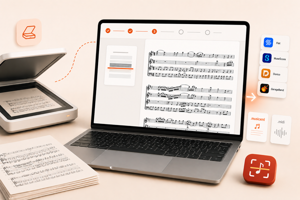 Opuscan for Mac: turn printed music into editable scores