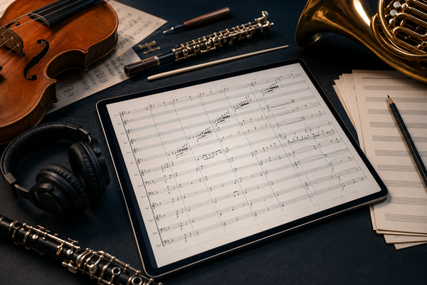 Créateur de partitions d'orchestre : composez en ligne
