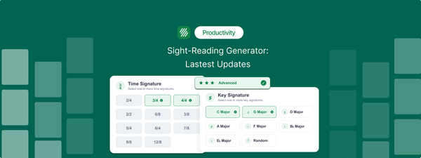 What's New in the Flat for Education Sight-Reading Generator
