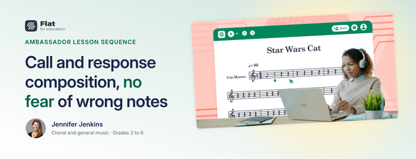 Call and Response Composition for Grades 3 to 6: A Low-Stakes First Composition Unit